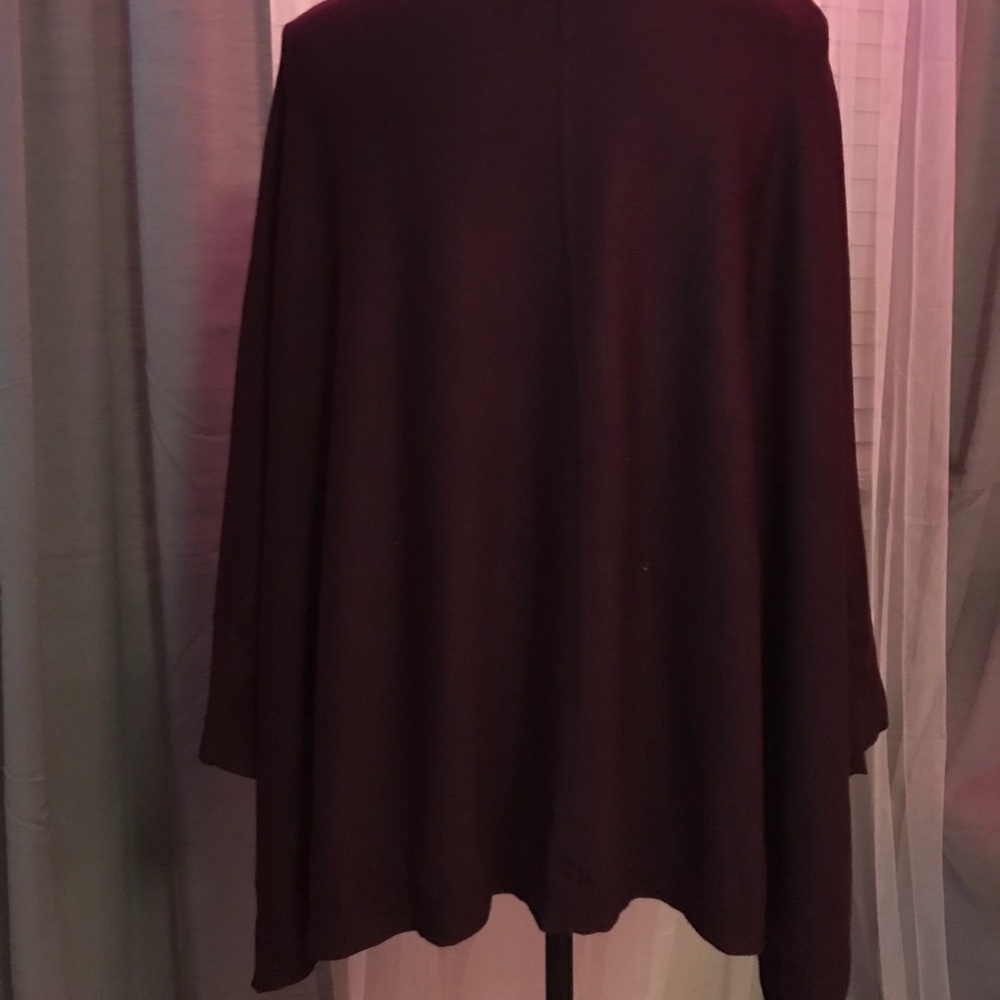 Purple Poncho sweater